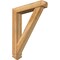 Ekena Millwork Traditional Arts and Crafts Rough Sawn Bracket w/ Offset Brace, Western Red Cedar, 6"W x 30"D x 38"H BKT0604X30X38TRA03RWR - alternate 1